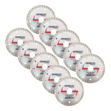 10 Pcs Disco Diamantado Turbo 115 X 22 23 Mm Esmerilhadeira Cor Cinza