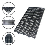 10 Pcs Pallet Estrado Plásticos Preto 25x50x2 5cm Piso Palete Plástico Modular