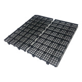 10 Pcs Pallet Estrado Preto 25x50x2 5 Piso Plástico Modular