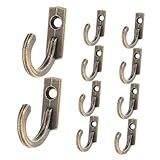 10 Pcs Porta Caneca De Café Toalheiro Gancho Para Toalha De Banheiro Cabides Vintage Montados Na Parede Gancho De Gancho De Parede De Metal Casaco Jaqueta Individual Ferro Forjado