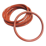 10 Peças Anel De Silicone Vermelho Od5mm 90mm Espessura