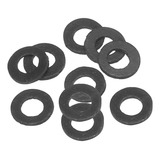10 Peças Arruela Plana De Borracha M5 5mm Id 11mm Od 1mm