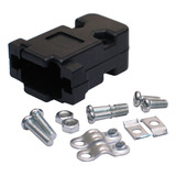 10 Peças Capa Db9 hd15vga Kit Curto Preta Rs232 Serial
