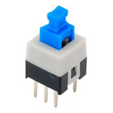 10 Peças Chave Botão 8x8mm Com Trava Promoção