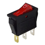 10 Peças Chave Gangorra Kcd3 102n 3t 15a 250v Vermelha