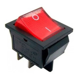 10 Peças Chave Gangorra Kcd4 201n 4t 16 20a 250v Vermalha