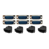 10 Peças Conector Db15 Macho Capa Kit Curto Pt Promoção