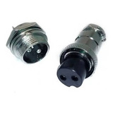 10 Peças Conector Mike 2 Vias Macho Fêmea par Original