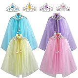 10 Peças De Princesa Tutu Coroa Acessórios Tiara Balé Saia Tutu Para Meninas Lembrancinhas De Festa à Fantasia 4 Peças Paisagem Tamanho Único