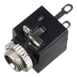 10 Peças Jack J2 P2 Stereo Com Rosca Para Painel