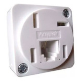 10 Peças Kit Tomada Padrão Modular 2 Vias Branco