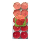 10 Peças Mini Vela Aroma Perfumada Colorida Refil Lamparina