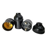 10 Peças Soquete Preto E27 Bocal Para Teto Instalações