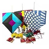 10 Pipas Grandes 58cm Colorida - 2 Rabiolas - 2 Linha Dez