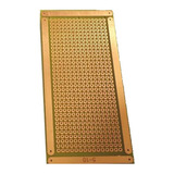 10 Placa 5x10 Perfurada Ilhada Fibra Fenolite