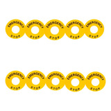 10 Placas Etiqueta Botão De Emergência 60x22mm lay5 d060 