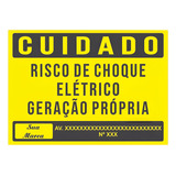 10 Placas Geração Própria Energia Solar 25x18 Com Sua Logo
