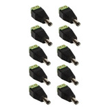 10 Plug Conectores P4 Macho P fita Led Câmera Segurança Cftv
