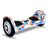 10 Polegadas Hoverboard Skate Eletrico Infantil Criança Bluetooth Bivolt Led Overboard Luuk Young Cor Grafiti 10