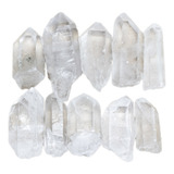 10 Pontas Brutas Grande Cristal Quartzo Transparente Natural