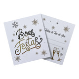 10 Postal Hot Stamping Boas Festas Natal 8 8x9 8cm