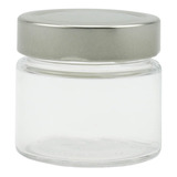 10 Pote Vidro Tampa Prata 210ml La Pianezza Cor Tampa Prateada