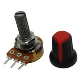 10 Potenciômetro Linear 5k Inversor Weg Com Knob