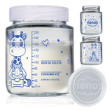 10 Potes Armazenar Leite Materno Ou Papinha Graduação 200ml