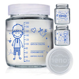 10 Potes Vidro Armazenar Leite Materno Papinha 240 menino 