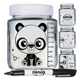 10 Potes Vidro Armazenar Leite Materno Papinha 240 panda 