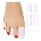 10 Protetor Dedos Dos Pés Silicone Anti Calos Atritos Bolhas