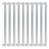 10 Puxador Porta Guarda Roupa Armario Grande Slim Alça 384mm