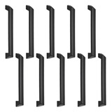 10 Puxadores Para Armário De Closet Alça Gaveta Preto 19 2cm