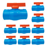 10 Registro Esfera 50mm Monobloco Soldável Irrigação Amanco