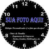 10 Relógios De Parede Personalizados C Foto Logo Pet 24cm
