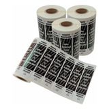 10 Rl Etiqueta Lacre Preto Para Delivery 10 000 Unid 