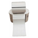 10 Rls Etiquetas Nylon Resinado Composição Roupas Confecção Cor Branco