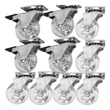 10 Rodinhas 75mm Silicione Anti risco Reforçadas Moveis 400k