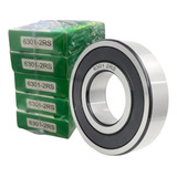 10 Rolamentos 6301 2rs Roda Dianteira Cg Titan 125 150 160
