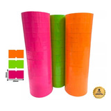 10 Rolos 10 000 Etiquetas Coloridas P Etiquetadora Link Etiquetas Mx5500 Cor Verde Fluorescente Desenho Impresso 