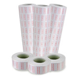 10 Rolos 6 000 Etiquetas Para Etiquetadora Mx5500 E M 14 Cor Branco