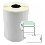 10 Rolos Etiqueta Bopp Adesiva 100x50 mm 10x5 Cm Branca