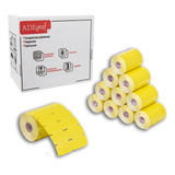 10 Rolos Etiqueta Gondola 105x30 Amarela Zebra Argox Elgin Cor Amarelo Adegraf