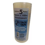 10 Rolos Fita Larga 48x100 Transparente Tack Tape