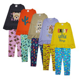 10 Roupa Infantil Inverno Menina Atacado 5 Blusas 5 Calças