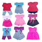 10 Roupa Roupinhas Recem Nascido Bebê Menina Feminino