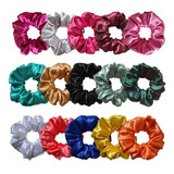 10 Scrunchies Cetim Xuxas De Tecido Rabicó Frufru Xuxinhas