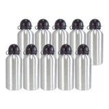 10 Squeeze Sublimação Garrafa Aluminio Prata 500ml