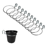 10 Suporte Anel Treliça Palete P Vaso E 10 Vasos 13cm Tmt