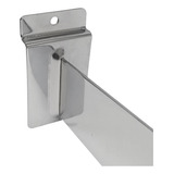 10 Suporte Faca Forte De 30 Cm Painel Canaletado Cromado